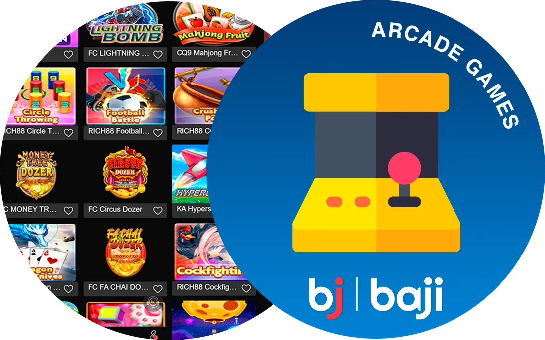 Baji Arcade Games Selection
